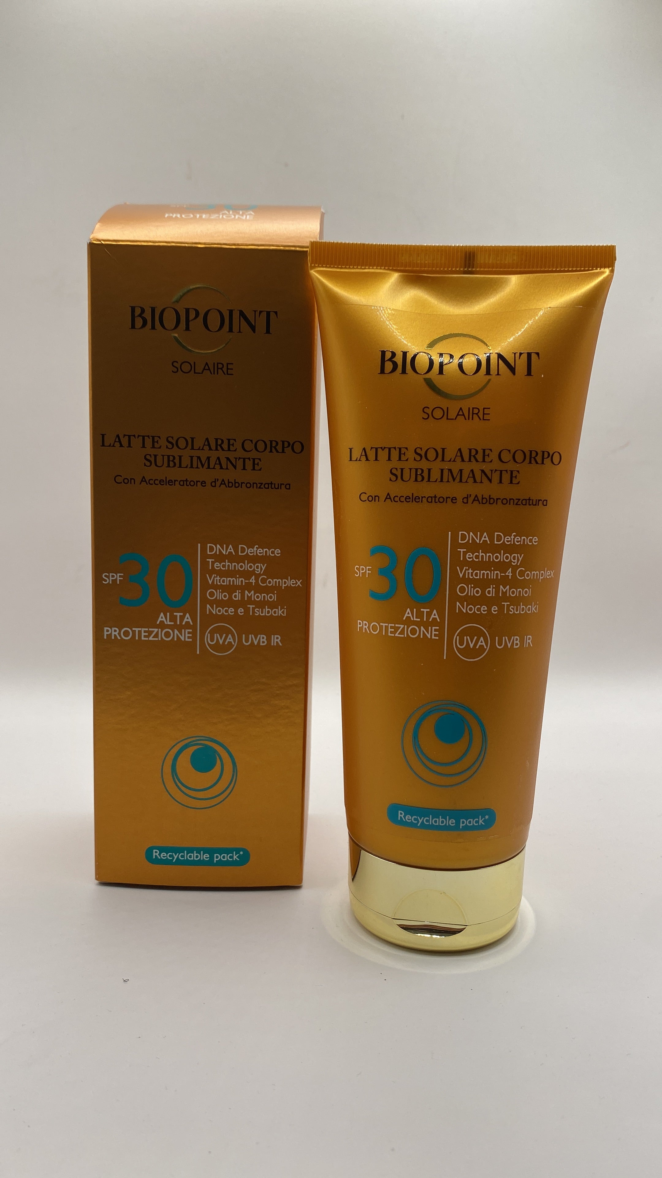 Biopoint Latte solare corpo sublimante SPF30 protezione alta- ml 200