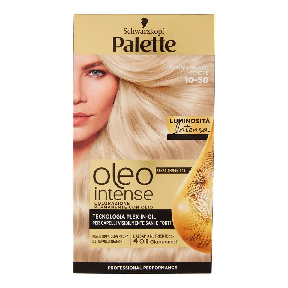 PALETTE/SCHWARZKOPF OLEO INTENSE 10-50 BIONDO CHIARO CENERE TECNOLOGIA PLEX-IN-OIL SENZA AMMONIACA