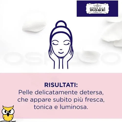 SALVIETTE STRUCCANTI PELLI SENSIBILI ACQUA ALLE ROSE