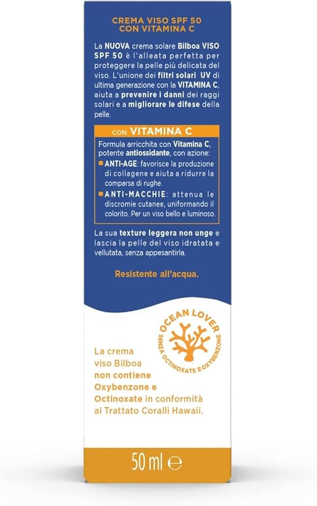 CREMA VISO CON VITAMINA C SPF50 BILBOA 50ML