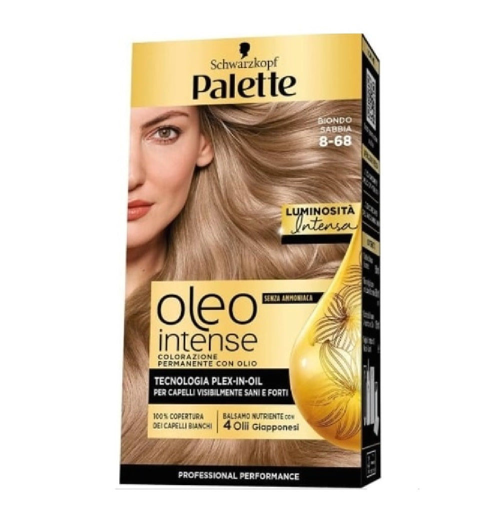 PALETTE/SCHWARZKOPF OLEO INTENSE 8-68 BIONDO SABBIA TECNOLOGIA PLEX-IN-OIL SENZA AMMONIACA
