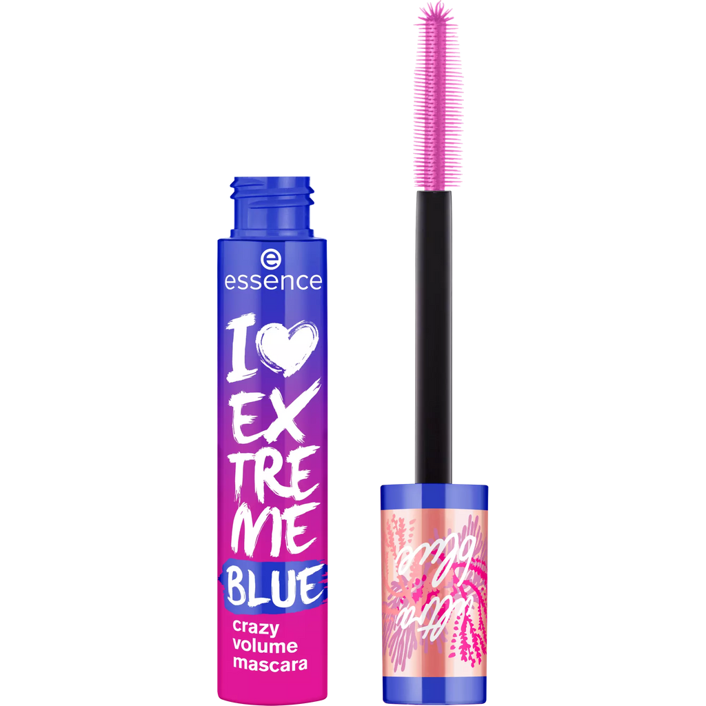 ESSENCE LIFE in CORAL I LOVE EXTREME BLUE mascara volumizzante