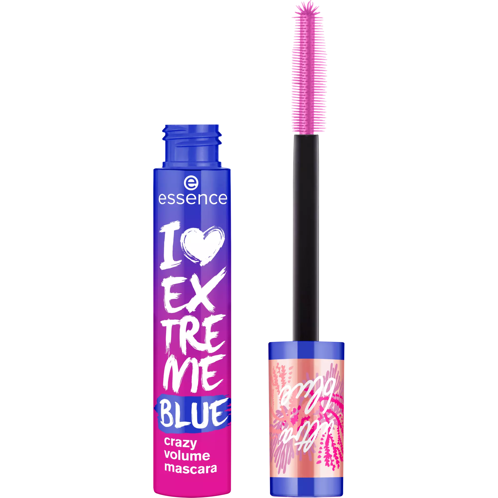 ESSENCE LIFE in CORAL I LOVE EXTREME BLUE mascara volumizzante