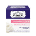 Roberts acqua alle rose-Crema contorno occhi sensitive con collagene vegetale ed estratto di rosa, 15 ml