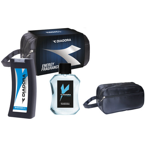 Diadora Confezione Energy Blue Edt + Shower Gel + Beauty