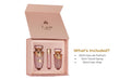 Lattafa Haya Gift Set - Eau de Parfum da 100 ml, spray da viaggio da 12 ml e spray per capelli da 50 ml | Fragranza araba floreale dolce fruttata per donne