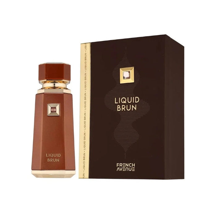 French Avenue Liquid Brun EDP 100ml - Fragranza Unisex Orientale Gourmand con Note di Cannella e Vaniglia Bourbon