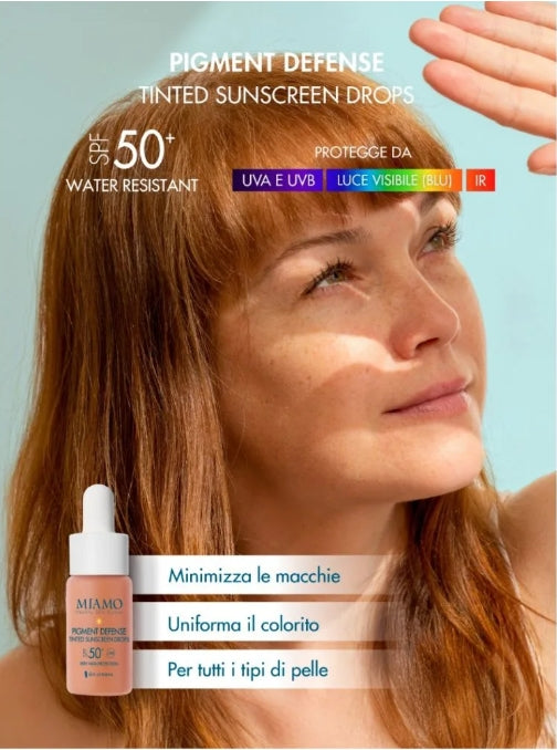 Miamo Protocollo Schiarente Illuminante e Protettivo Pigment Control 30ml + Renewal Peel 5ml + Pigment Defense Tinted SPF50+ 10ml