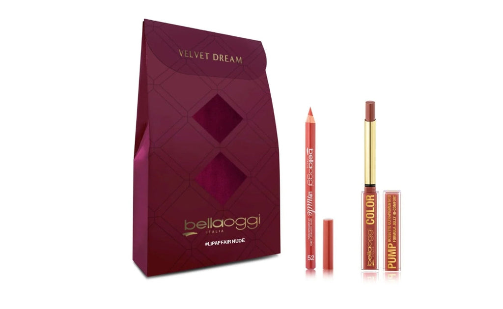 KIT COMBO LABBRA BELLAOGGI LIP AFFAIR  NUDE - MATITA + ROSSETTO
